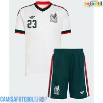 Camisa de time de futebol México Jesus Gallardo #23 Replicas 2º Equipamento Infantil Mundo 2026 Manga Curta (+ Calças curtas)